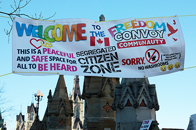 Ottawa Truck Protest : February 2022 : Personal Photo Projects : Photos : Richard Moore : Photographer